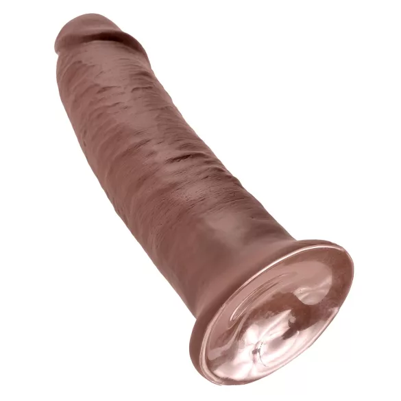 King Cock 10 - dildo met zuignap - 25cm - bruin