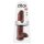 King Cock 11 - grote dildo met zuignap en ballen (28 cm) - bruin