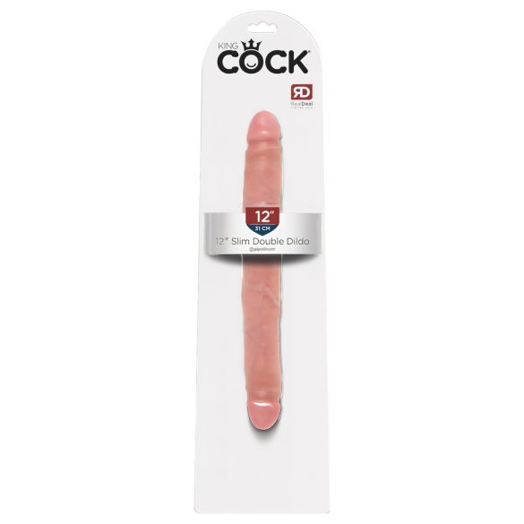 King Cock - realistische dubbele dildo - 31 cm - huidkleur