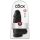 King Cock 9 Chubby - Zuignap, ballen dildo (23 cm) - zwart