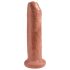 King Cock 7 - levensechte dildo (18cm) - donkere huidkleur