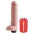 King Cock 10 - levensechte spuitende dildo (25 cm) - naturel