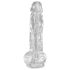 King Cock Clear 8 - zuignap dildo met testikels (20cm)