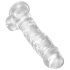 King Cock Clear 8 - zuignap dildo met testikels (20cm)