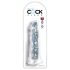 King Cock Clear 8 - zuignap dildo, groot formaat (20 cm)