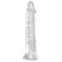 King Cock Clear 8 - zuignap dildo, groot formaat (20 cm)