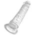 King Cock Clear 8 - zuignap dildo, groot formaat (20 cm)