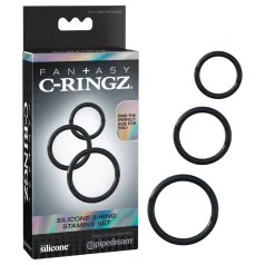 Pipedream - Fantasy C-Ringz - penisringtrio (zwart)
