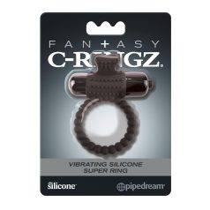 Pipedream Fantasy C-Ringz - vibrerende penismantel (zwart)