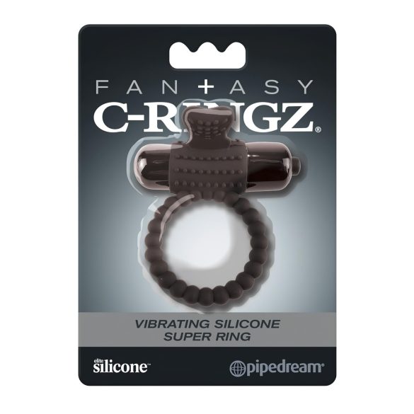 Pipedream Fantasy C-Ringz - vibrerende penisring - zwart