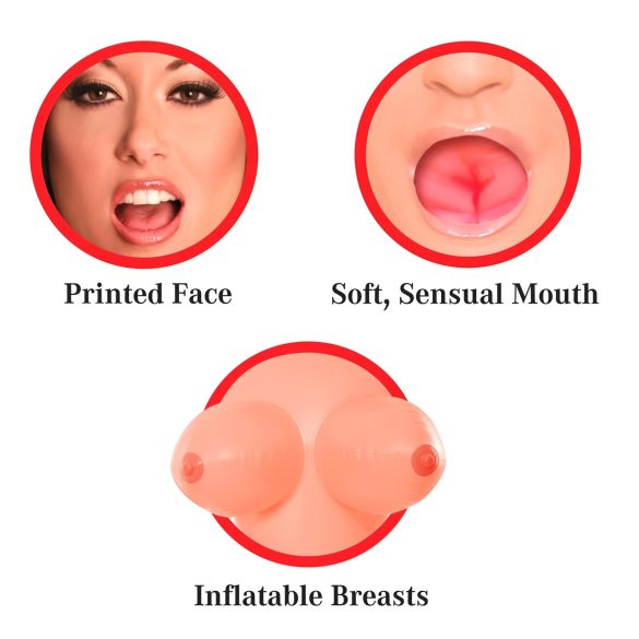 Pipedream Brooke Le Hook - opblaaspop op ware grootte - vrouw