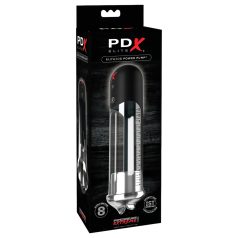 PDX Blowjob - automatische penispomp met lippen - zwart