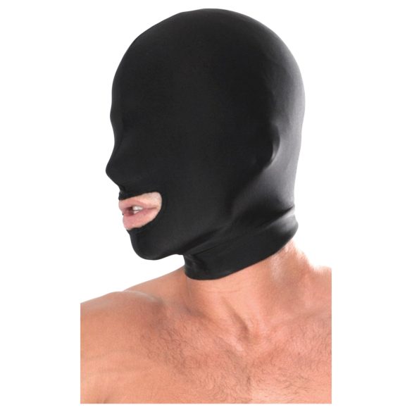 Fetish Fantasy - fetisj maskermasker met mondopening - zwart