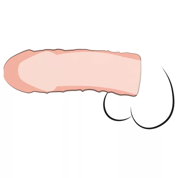 Pipedream - X-TENSION Perfect 1 - levensechte penishuls (17,7 cm, naturel)