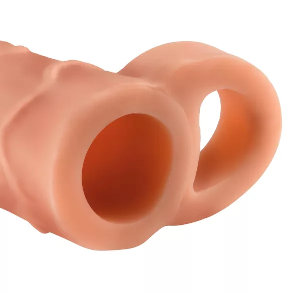 Pipedream X-TENSION Perfect 1 - penisextensie met balring (17,7 cm, huidskleur)