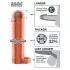 Pipedream X-TENSION Perfect 1 - penisextensie met balring (17,7 cm, huidskleur)