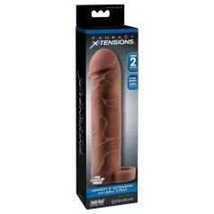   Pipedream X-TENSION Perfect 2 - erectiering-penishuls - donker naturelkleurig (19 cm)