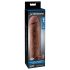 X-TENSION Perfect 2 - penis sleeve met ring - 19cm - donker huidskleur