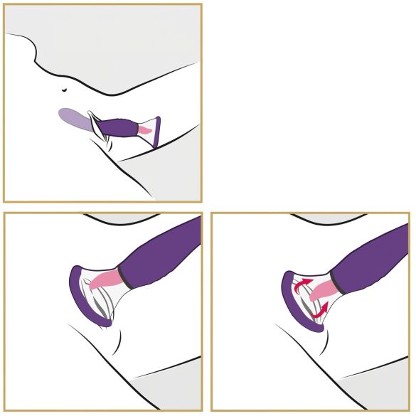 Fantasy - oplaadbare 3-in-1 likmachine - paars