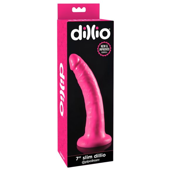 Dillio 7 - Realistische dildo met zuignap (18cm) - roze