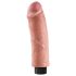 King Cock - Realistische Dildo Vibrator - Buigzaam - 25cm