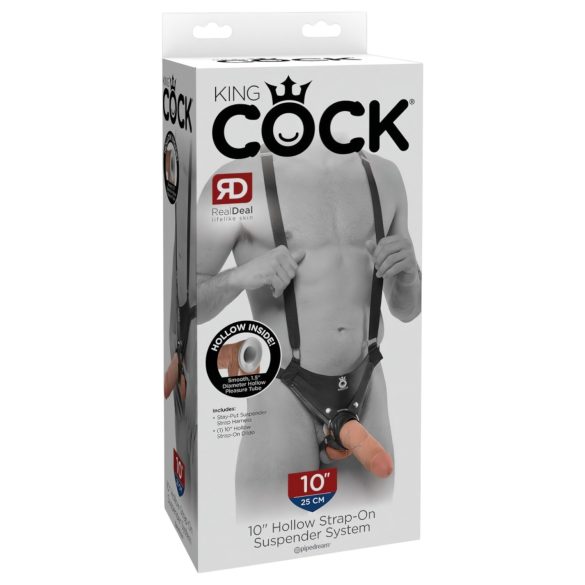 King Cock - hollow strap-on dildo - 25cm