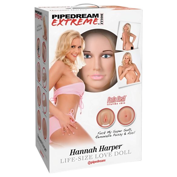 Pipedream Hannah Harper - realistische love doll - 3D gezicht - levensgroot