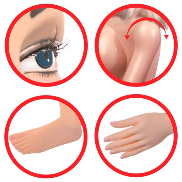 Pipedream Hannah Harper - realistische love doll - 3D gezicht - levensgroot