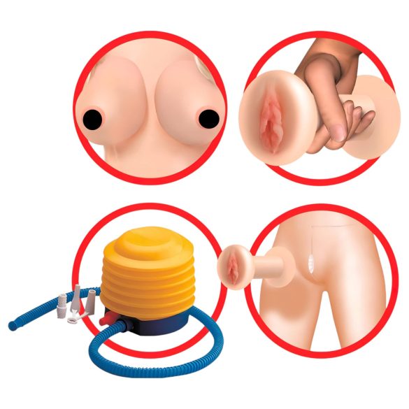 Pipedream Hannah Harper - realistische love doll - 3D gezicht - levensgroot