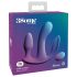 3Some totale extase - oplaadbare, radiografische drievoudige vibrator (paars)