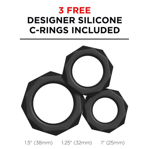 PDX Moto Blower - zuigende en vibrerende masturbator - zwart