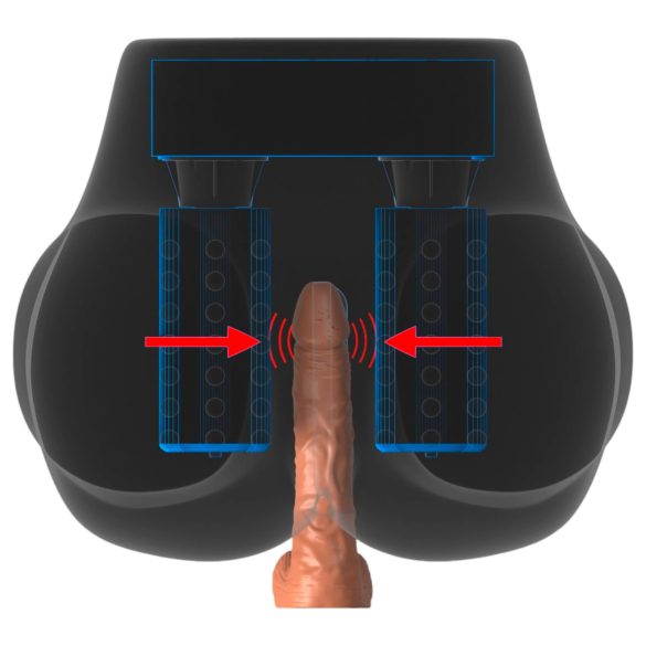 PDX Elite Milk Me Silly - vibrerende torso masturbator (natuurlijk)