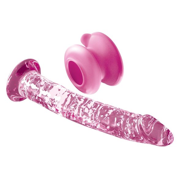 Icicles No. 86 - glazen dildo met penisvorm - roze