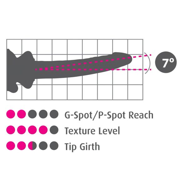 Icicles No. 86 - glazen dildo met penisvorm - roze