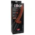 King Cock Plus 7,5 - dildo vibrator met ballen - bruin
