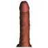 King Cock Plus 7,5 - dildo vibrator met ballen - bruin