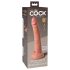 King Cock Elite 7- zuignap, levensechte dildo (18cm) - natuur