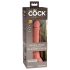 King Cock Elite 7- zuignap, levensechte dildo (18cm) - natuur