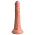 King Cock Elite 7- zuignap, levensechte dildo (18cm) - natuur