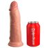 King Cock Elite 8 - zuignap, levensechte dildo (20cm) - naturel