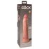 King Cock Elite 9 - realistische dildo met zuignap (23cm) - natuur