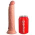 King Cock Elite 9 - realistische dildo met zuignap (23cm) - natuur
