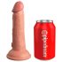 King Cock Elite 6 - levensechte vibrator 15cm (donker natuur)