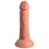 King Cock Elite 6 - levensechte vibrator 15cm (donker natuur)