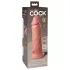 King Cock Elite 8 - dildo met zuignap en vibrator - 20 cm - huidskleur