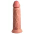 King Cock Elite 8 - dildo met zuignap en vibrator - 20 cm - huidskleur