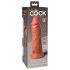 King Cock Elite 8 - levensechte vibrator 20cm (donker natuur)