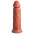 King Cock Elite 8 - levensechte vibrator 20cm (donker natuur)