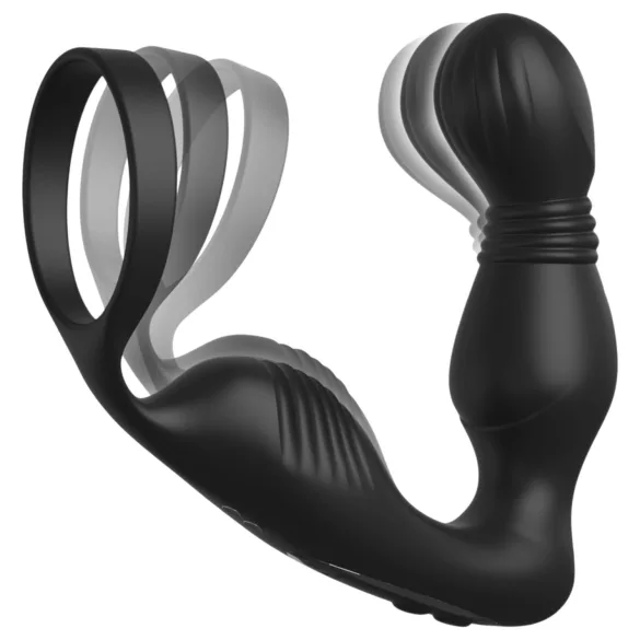 Pipedream Anal Fantasy Elite - prostaatvibrator met penisring (zwart)