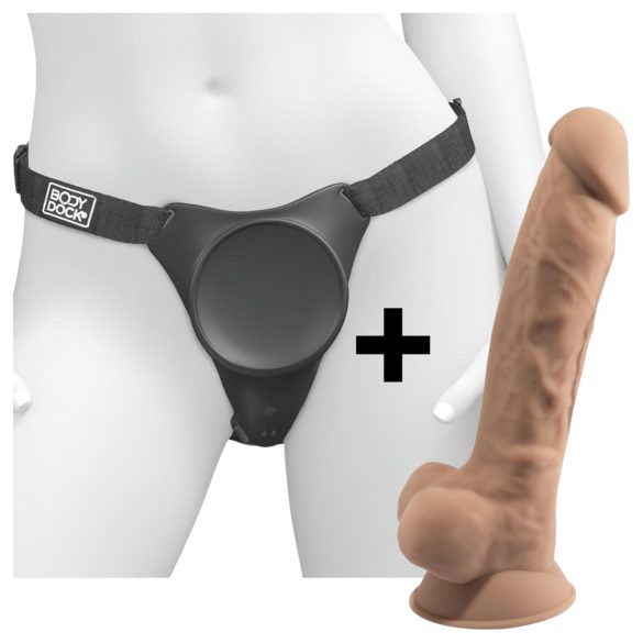 Body Dock G-punt Pro en Silexd 7 bevestigbare dildo
